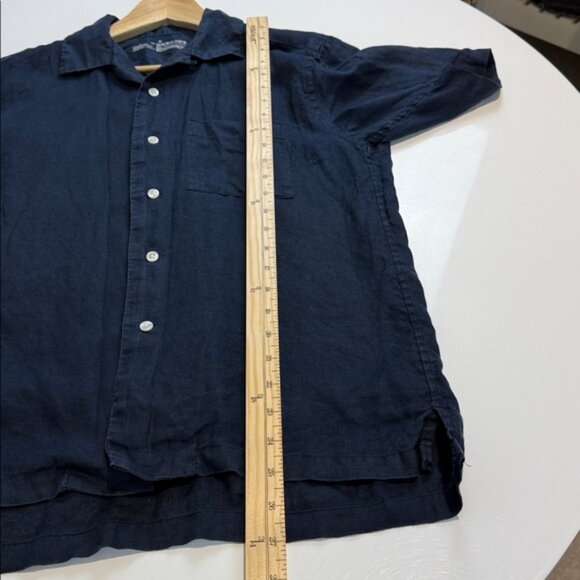 Muji Dark Blue Casual Button Down Shirt Size Medium - Picture 5 of 5